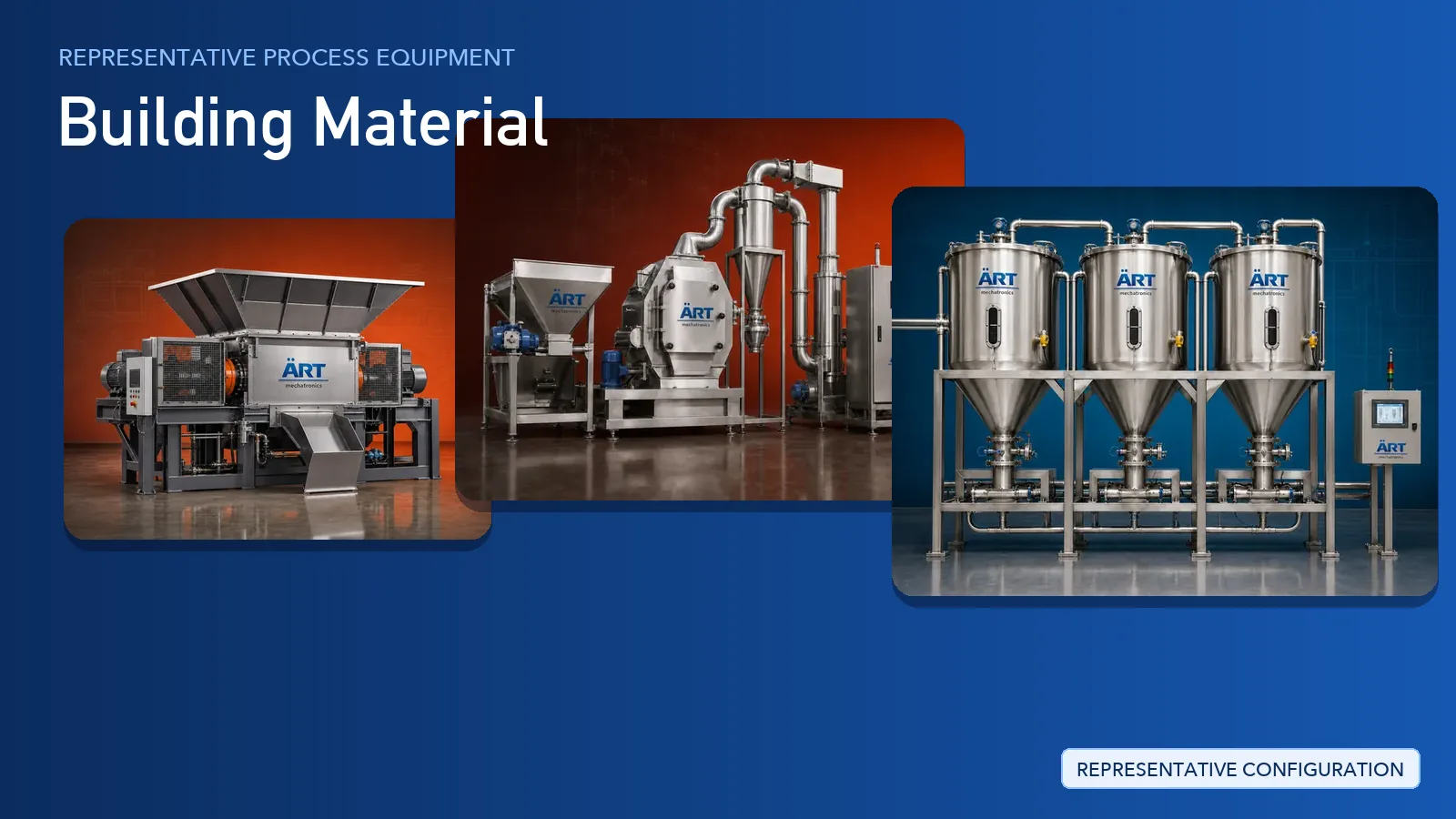 Representative Mineral Processing Plant & Machinery Solutions process equipment by ART Mechatronics