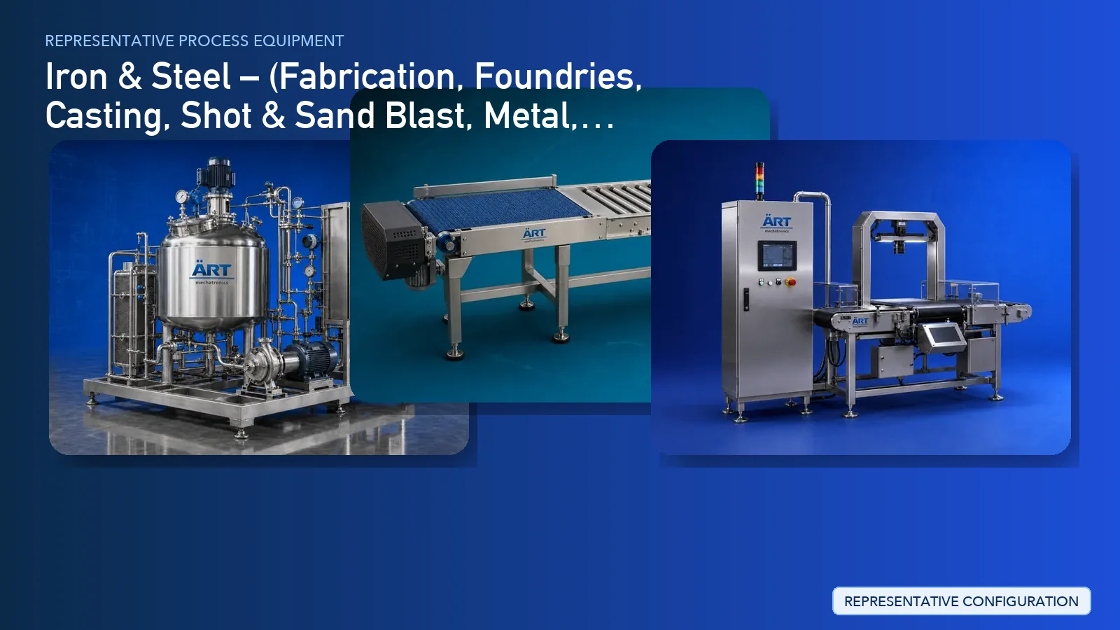 Representative Foundries (Foundry) Plant & Machinery Solutions process equipment by ART Mechatronics