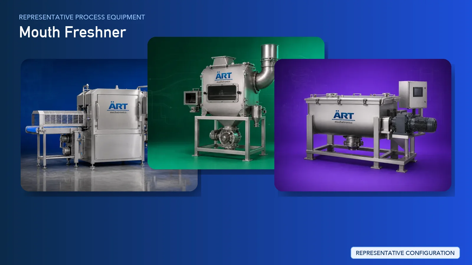 Representative Elaichi Processing Plant & Machinery Solutions process equipment by ART Mechatronics