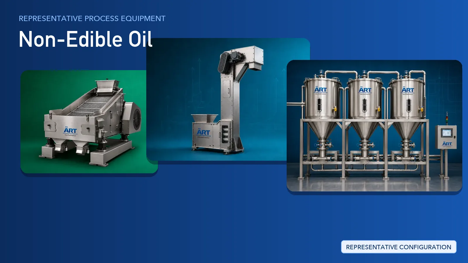 Representative Non-Edible Oil process equipment by ART Mechatronics