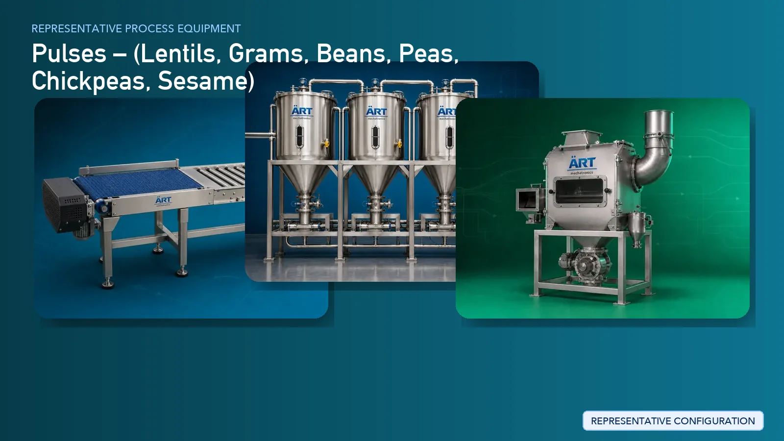 Representative Grams Processing Plant & Machinery Solutions process equipment by ART Mechatronics