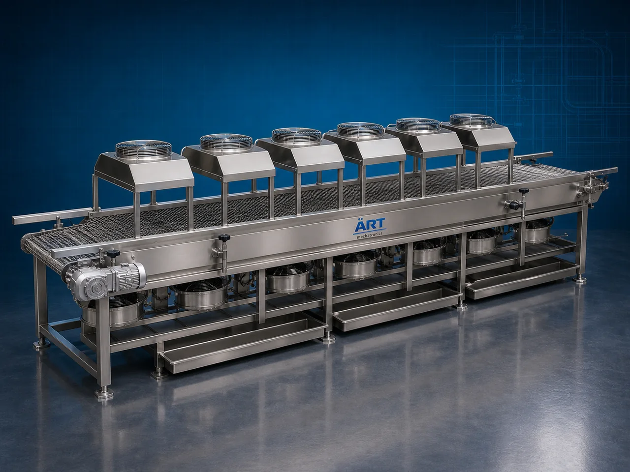 Cooling Conveyor by ART Mechatronics