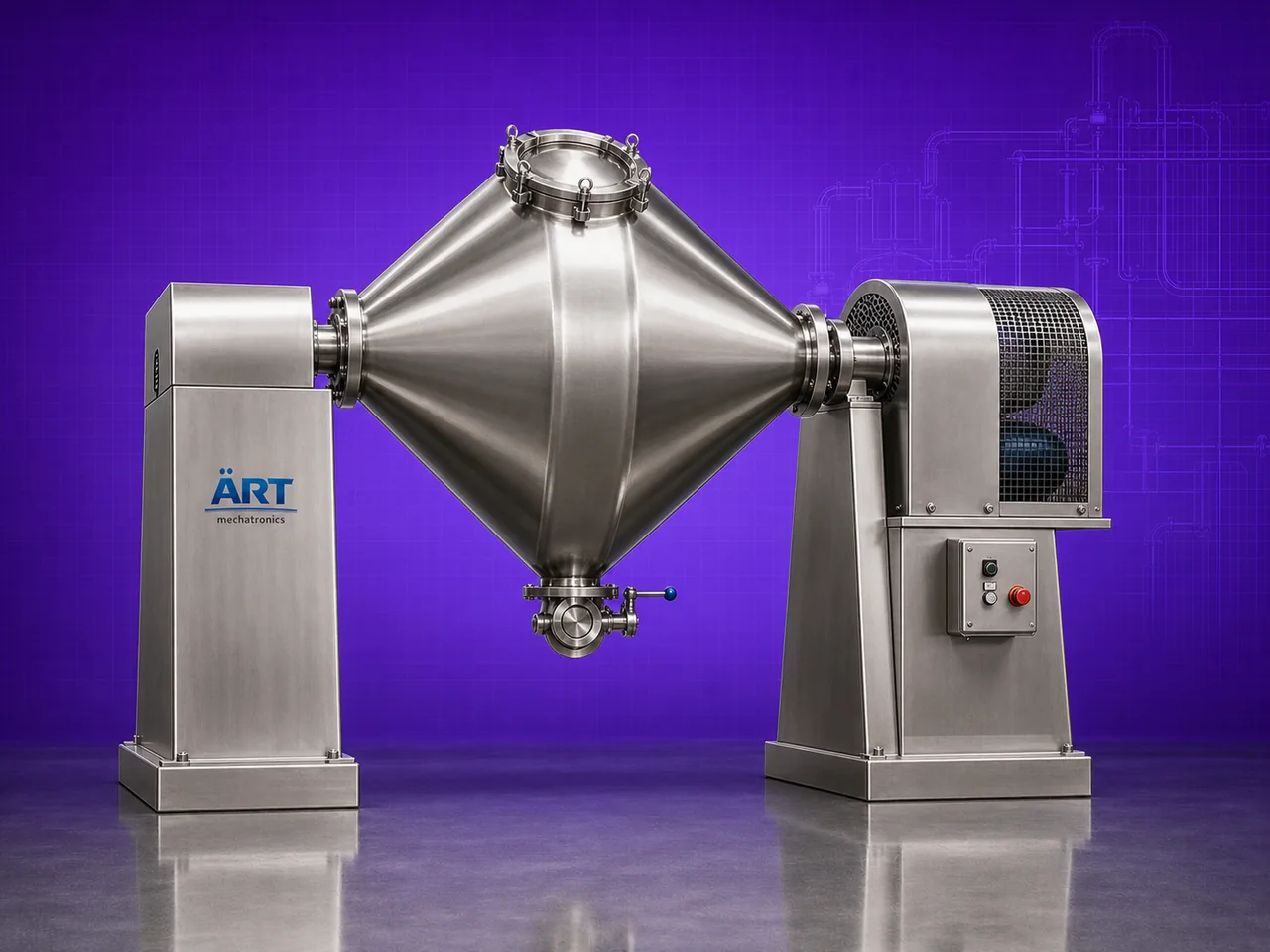Double Cone Mixer by ART Mechatronics