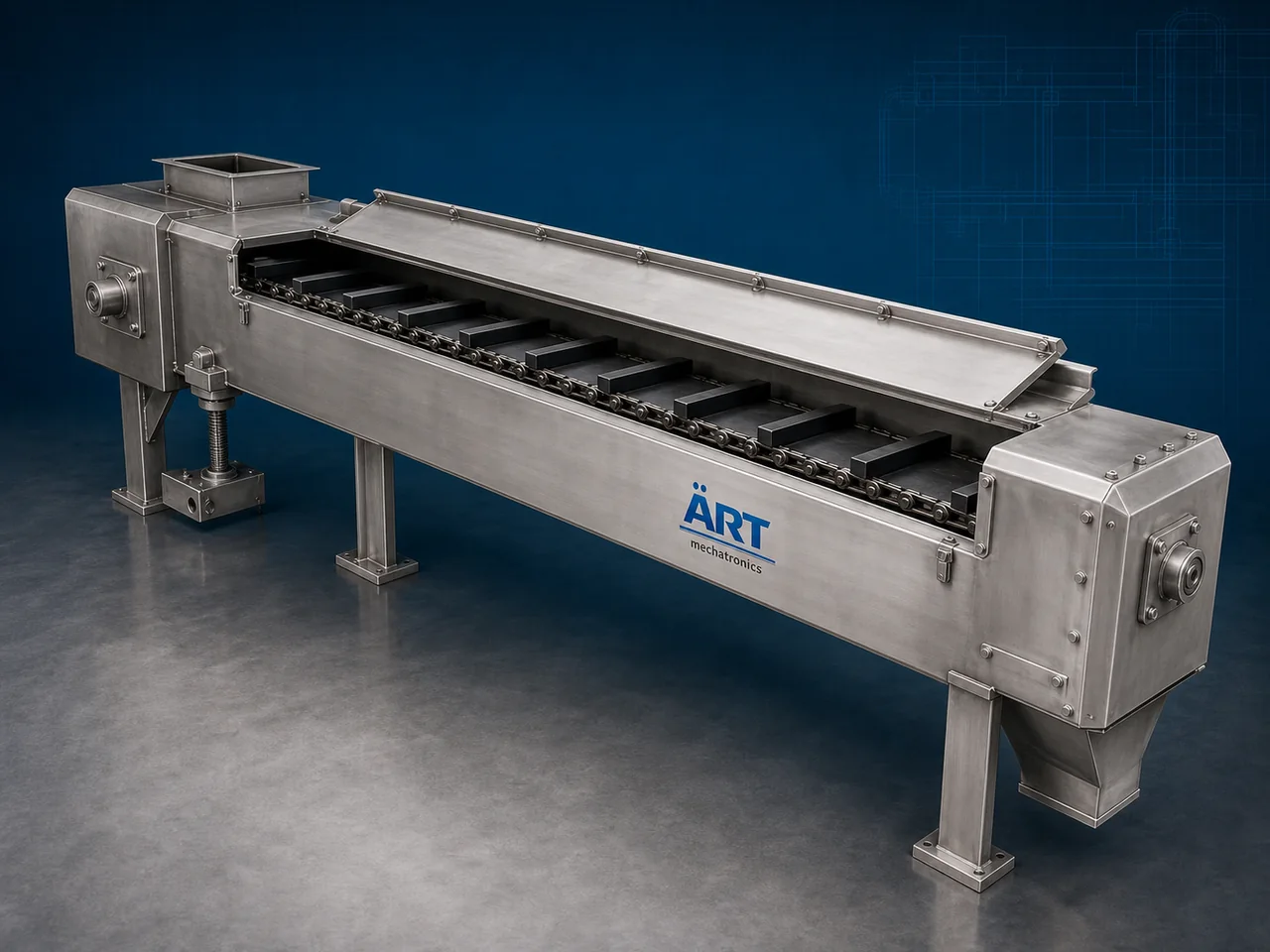Drag Chain Conveyor by ART Mechatronics