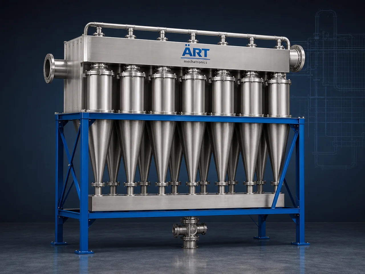 Multiclone Dust Collector Machine by ART Mechatronics