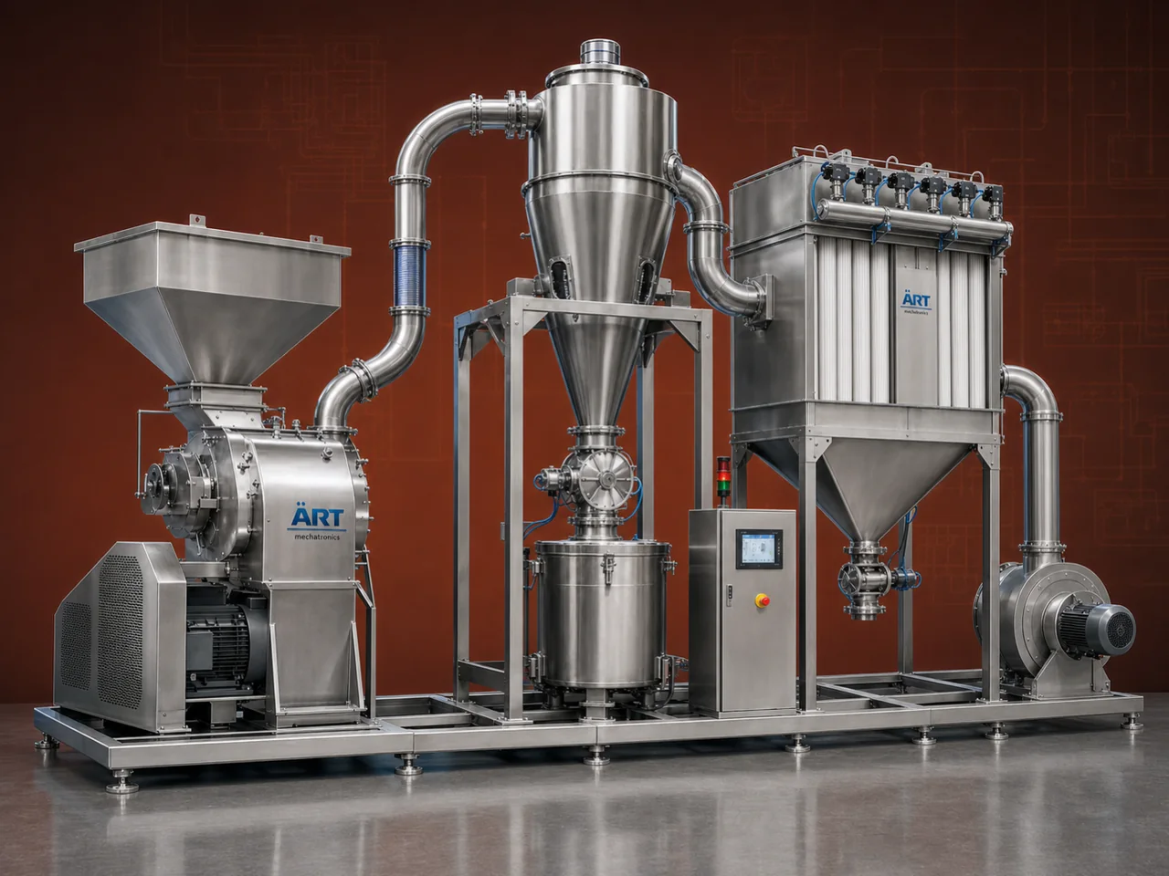 Pulverizer With Dust Collector by ART Mechatronics
