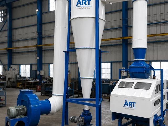 ART cyclone dryer machine installed in India