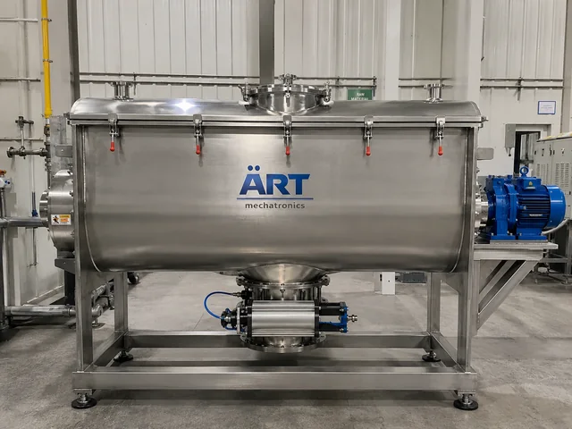 ART ribbon blender machine installed in India