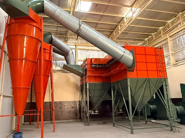 ART cyclone dust collector machine installed in India