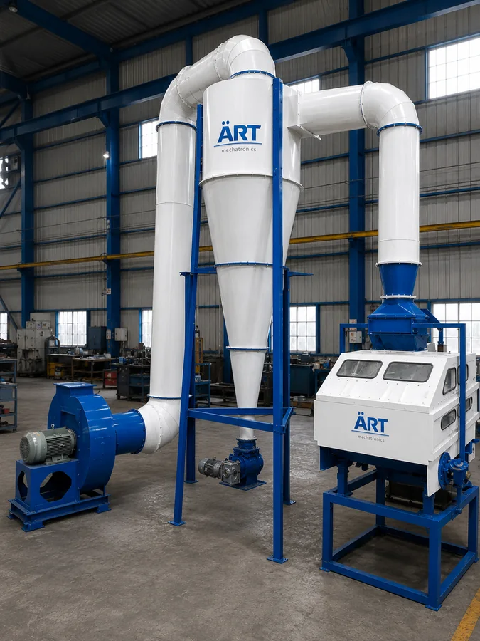 ART cyclone dryer machine installed in India