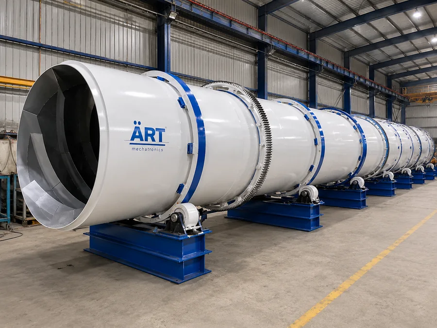 ART rotary drum dryer machine installed in Bangladesh