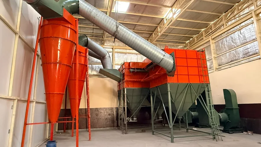 ART cyclone dust collector machine installed in India