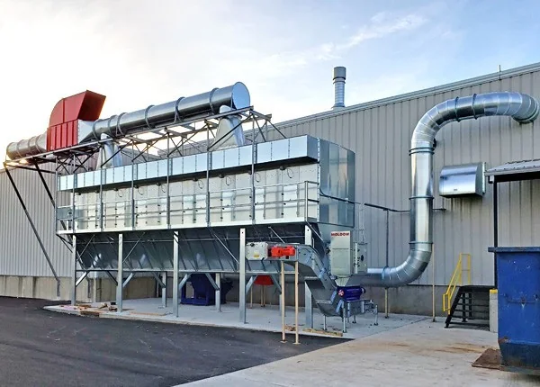 ART roof-mounted dust collection system installed in Bangladesh