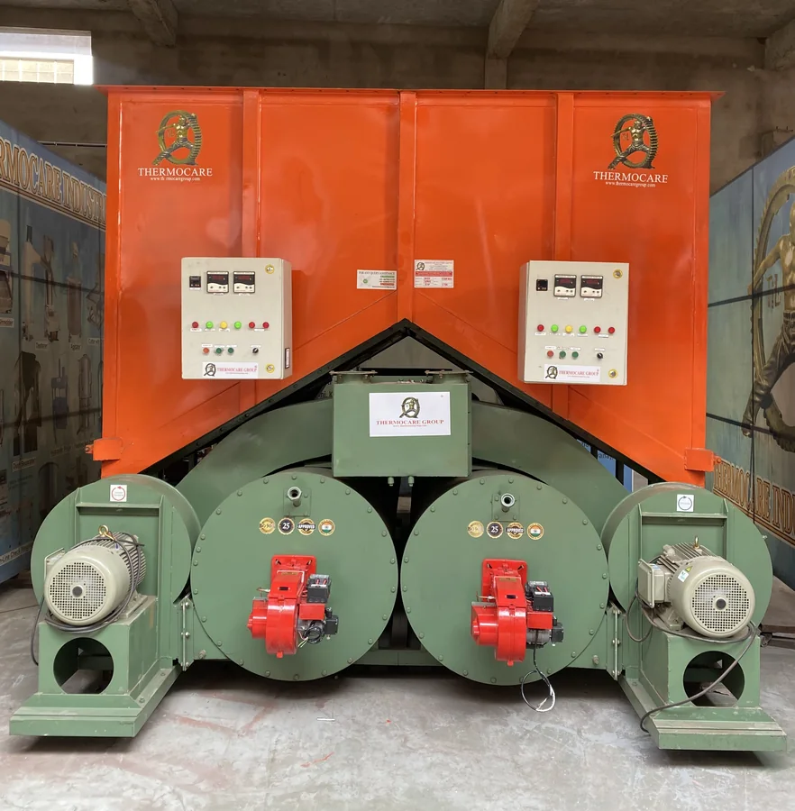 ART twin-burner hot air unit installed in India